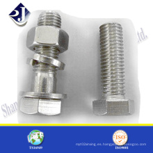 Acero inoxidable A2-70 A2-80 Pernos hexagonales